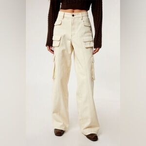 Pacsun NWT Cream Vanilla 90's Baggy Cargo Pants